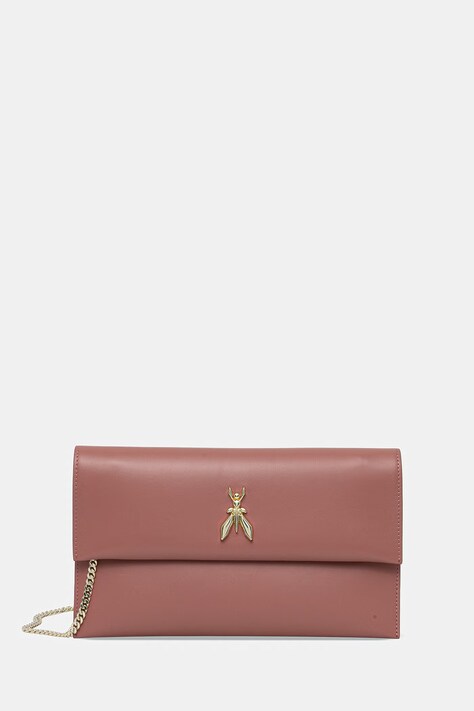 Patrizia Pepe kopertówka damska skórzana różowa CB5460 L011