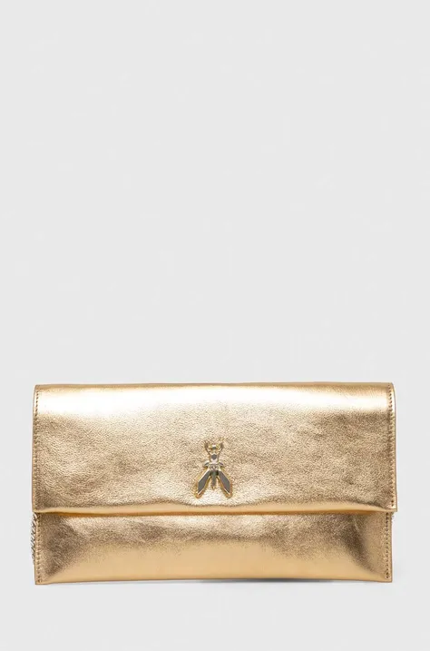 Шкіряна сумка Patrizia Pepe колір золотий
