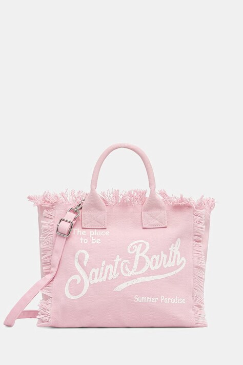 MC2 Saint Barth torebka tote damska bawełniana różowa COL0001