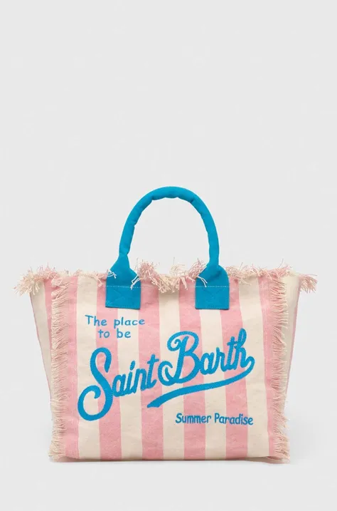Plážová taška MC2 Saint Barth ružová farba