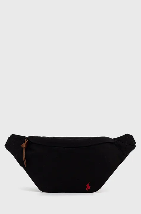 Τσάντα φάκελος Polo Ralph Lauren χρώμα: μαύρο