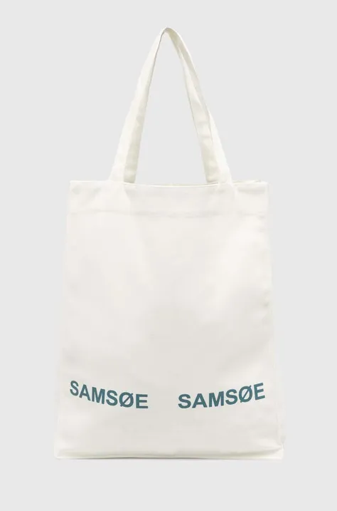 Τσάντα Samsoe Samsoe Luca χρώμα: μπεζ, UNI214000