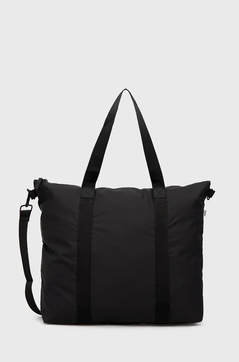 Τσάντα Rains 13890 Tote Bag χρώμα: μαύρο
