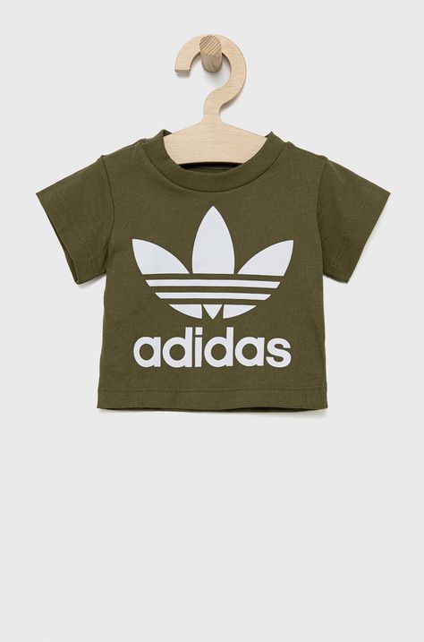Дитяча бавовняна футболка adidas Originals HE2191