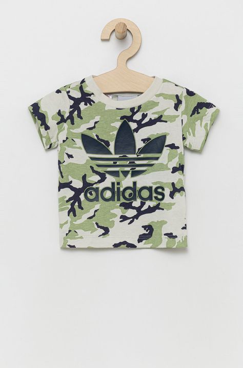 Дитяча бавовняна футболка adidas Originals HE6924