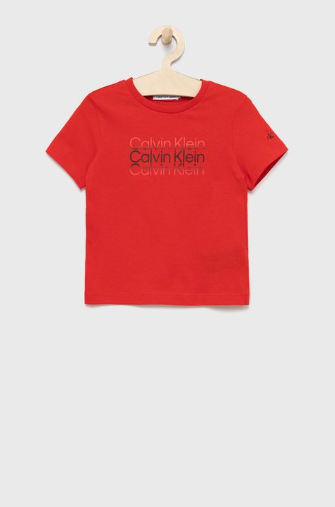Детска памучна тениска Calvin Klein Jeans