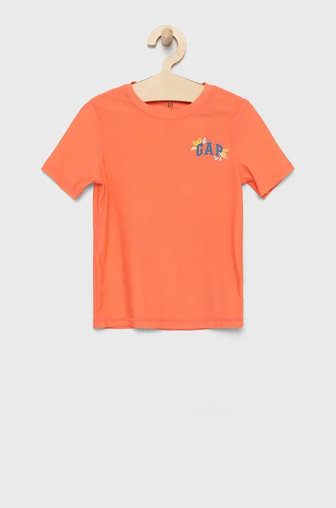 Παιδικό μπλουζάκι GAP χρώμα: ροζ