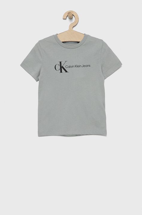 Calvin Klein Jeans T-shirt bawełniany dziecięcy IB0IB01230.PPYY