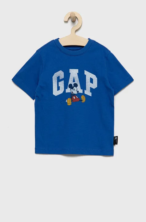 GAP t-shirt bawełniany dziecięcy z nadrukiem