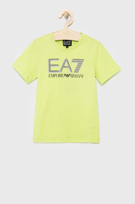 EA7 Emporio Armani t-shirt bawełniany dziecięcy 3LBT53.BJ02Z