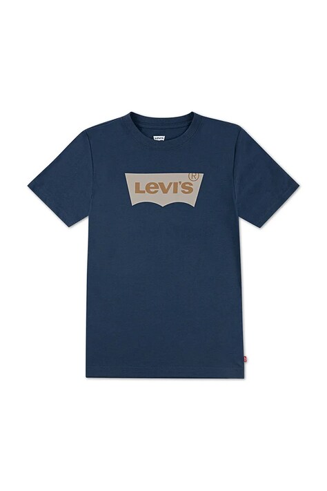 Levi's tricou de bumbac pentru copii culoarea turcoaz, cu imprimeu, 9E8157