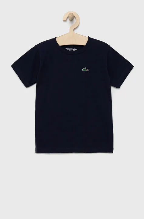 Παιδικό μπλουζάκι Lacoste χρώμα: ναυτικό μπλε