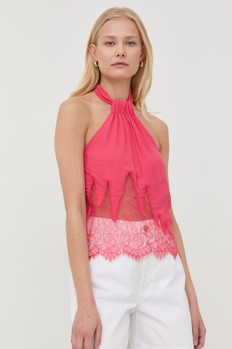 Patrizia Pepe bluza culoarea portocaliu