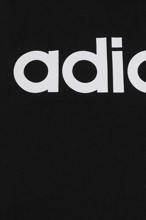 Бавовняний топ adidas GL0566 — SS22-TSD0TJ, чорний — фото 5