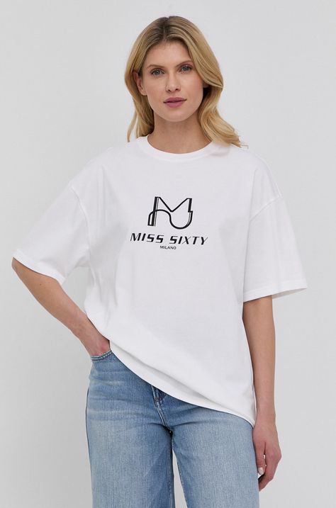 Βαμβακερό μπλουζάκι Miss Sixty