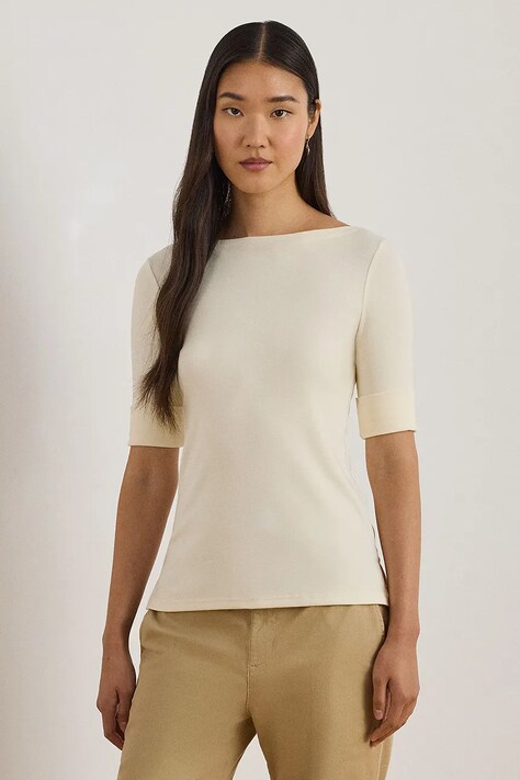 Lauren Ralph Lauren t-shirt női, fehér