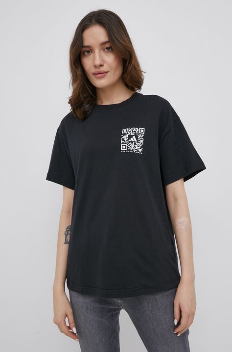 Bombažen t-shirt adidas Performance X Karlie Kloss