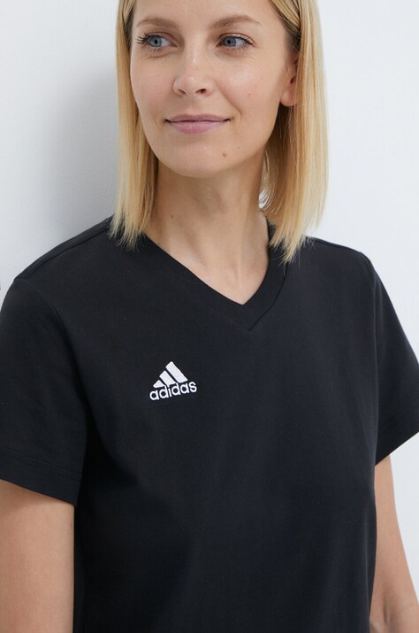 adidas Performance tricou din bumbac Entrada 22 culoarea negru HC0438