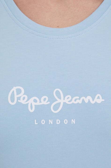 Футболка Pepe Jeans New Virginia Ss N — SS22-TSD1KZ, блакитний — фото 5