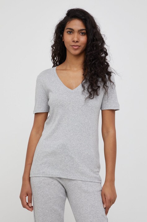 Бавовняна футболка United Colors of Benetton — SS22-TSD21P, сірий — фото 4