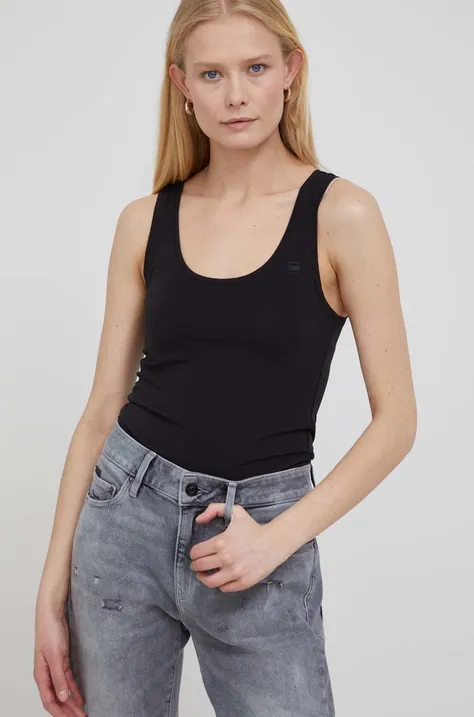 G-Star Raw top femei, culoarea negru