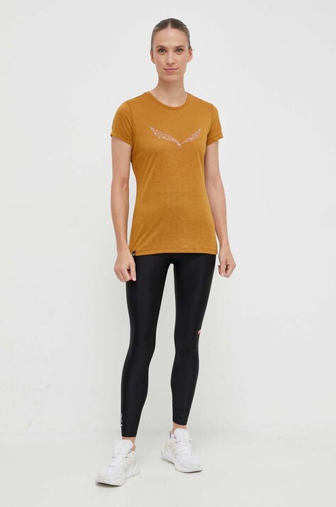 Salewa футболка для трекінгу жіноча Solid Dry — фото 2