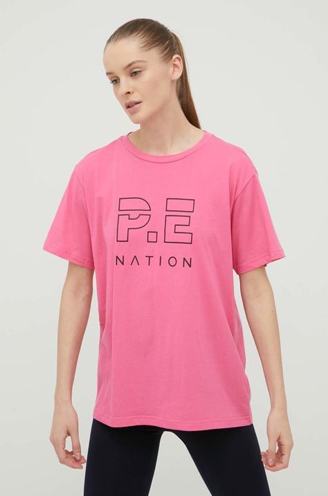 Βαμβακερό μπλουζάκι P.E Nation