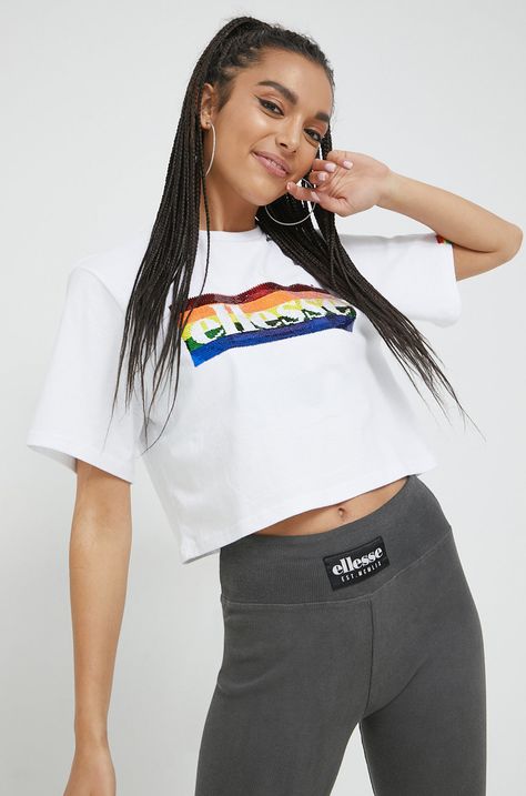 Памучна тениска Ellesse Rainbow Pack