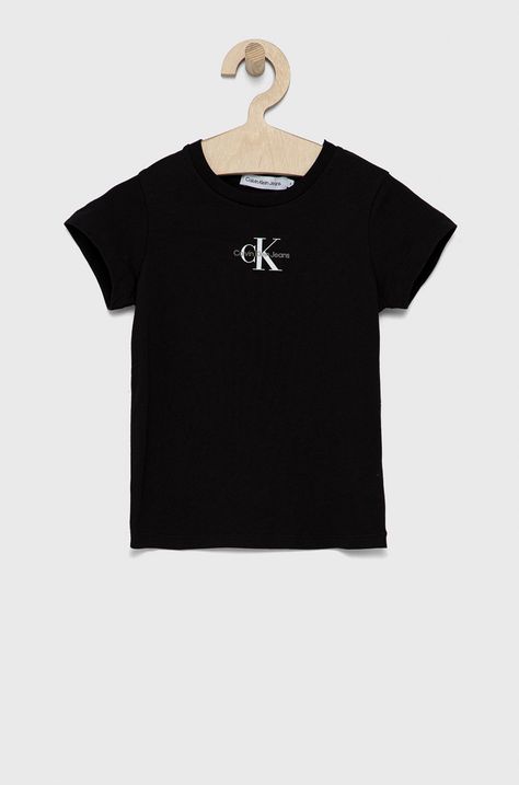 Calvin Klein Jeans T-shirt bawełniany dziecięcy IG0IG01470.PPYY