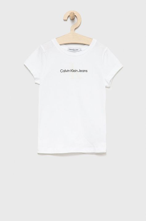 Calvin Klein Jeans t-shirt bawełniany dziecięcy IG0IG01347.PPYY