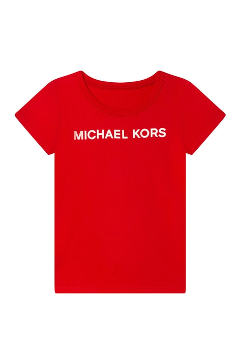 Michael Kors tricou de bumbac pentru copii culoarea rosu