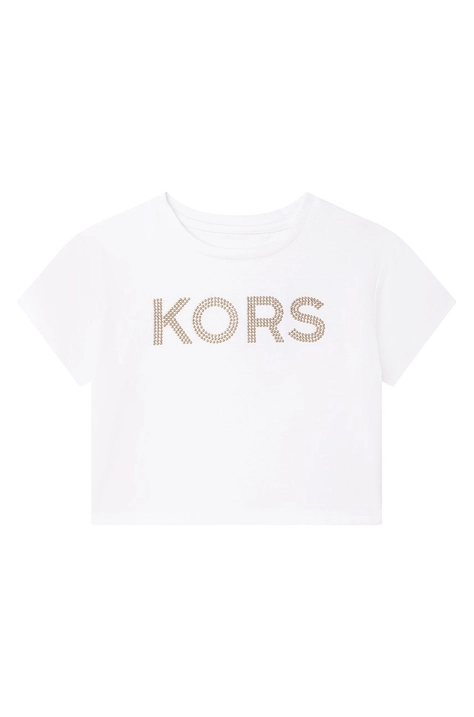 Michael Kors t-shirt bawełniany dziecięcy R15112.114.150 kolor biały