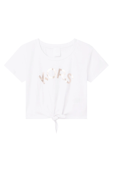 Michael Kors t-shirt bawełniany dziecięcy R15114.102.108 kolor biały