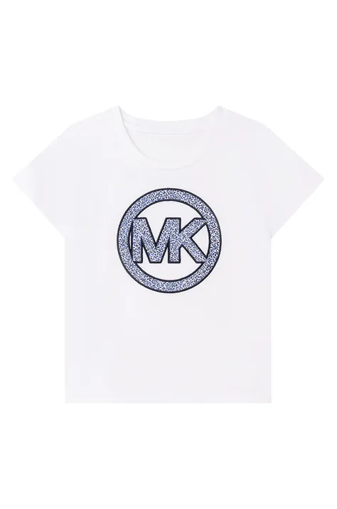 Παιδικό βαμβακερό μπλουζάκι Michael Kors χρώμα: ναυτικό μπλε
