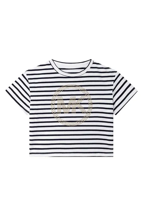 Michael Kors t-shirt bawełniany dziecięcy R15152.114.150 kolor granatowy