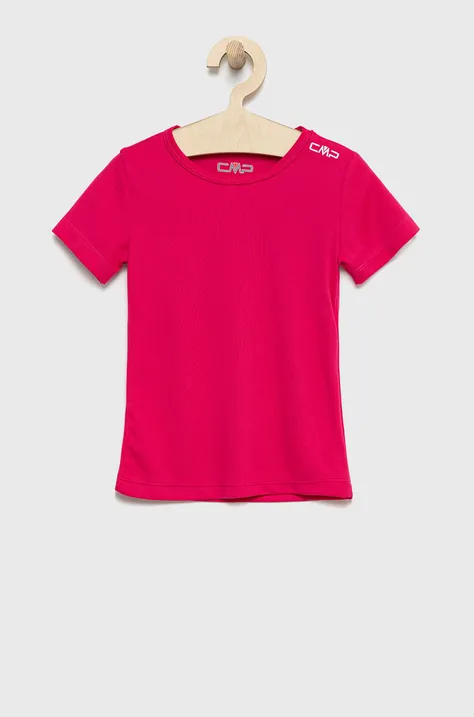 CMP t-shirt dziecięcy kolor różowy