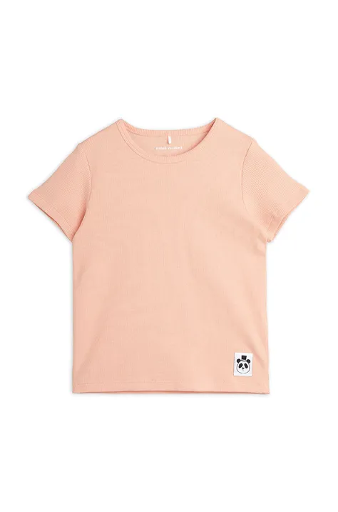 Παιδικό μπλουζάκι Mini Rodini χρώμα: ροζ