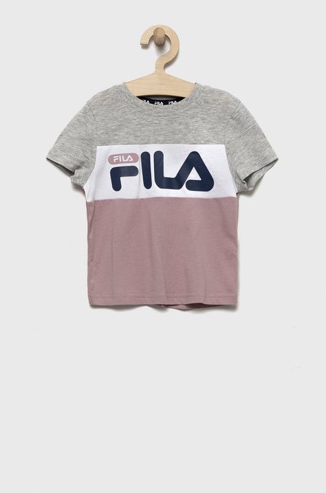 Παιδικό βαμβακερό μπλουζάκι Fila