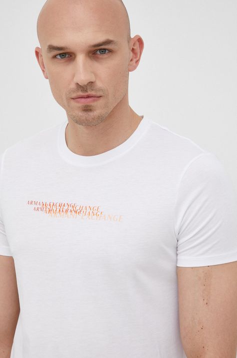Bombažen t-shirt Armani Exchange