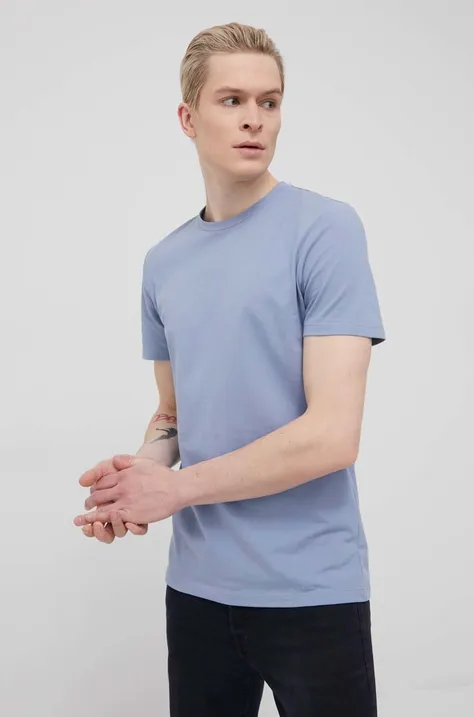 Bavlnené tričko Produkt by Jack & Jones fialová farba, jednofarebné