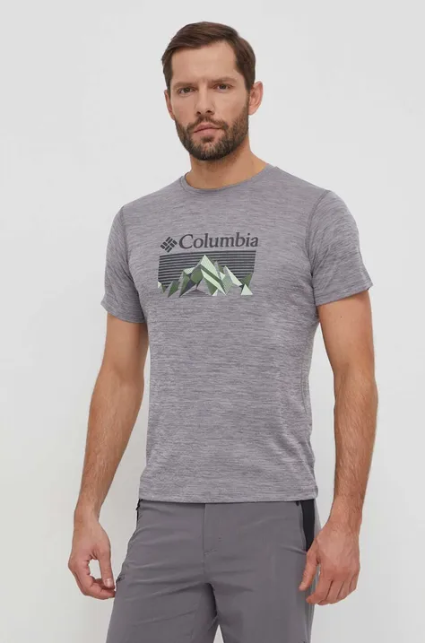 Αθλητικό μπλουζάκι Columbia zero rules χρώμα: μαύρο