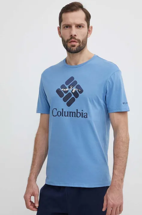 Columbia tricou din bumbac Rapid Ridge cu imprimeu 1888813