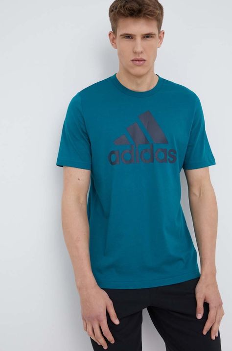 Βαμβακερό μπλουζάκι adidas