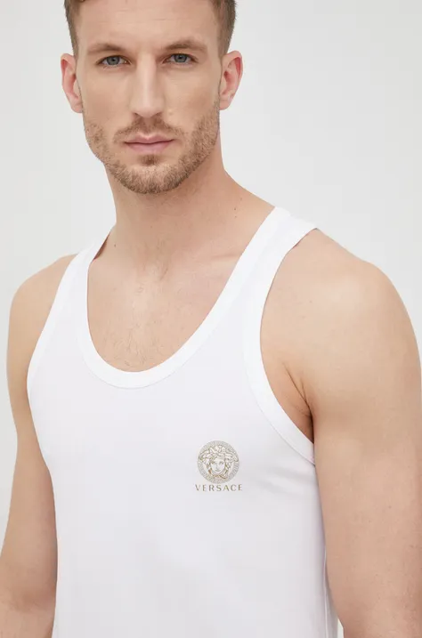 Versace t-shirt męski kolor biały AUU01012 A232741