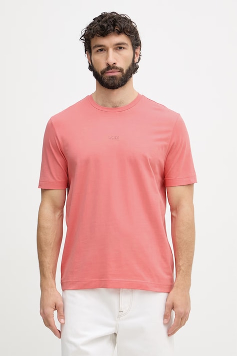BOSS Orange t-shirt da uomo con cotone TChup rosa 50473278