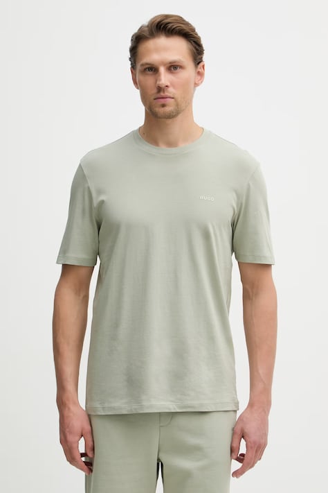 HUGO tričko pánske bavlnené Dero222 zelené 50466158