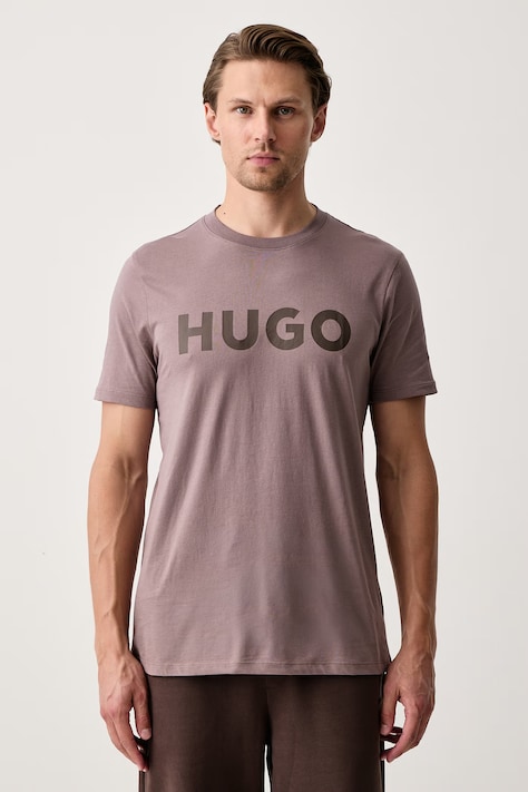 HUGO Tričko pánské bavlněné Dulivio oranžové 50467556
