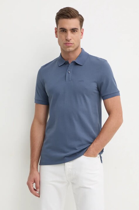 BOSS polo de bumbac uni, 50468362