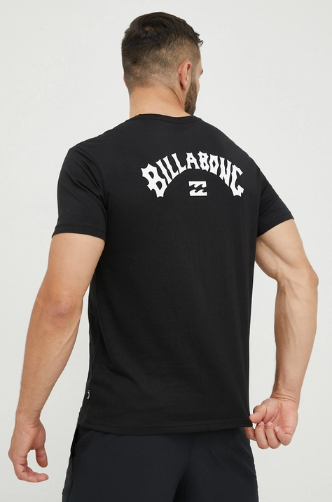 Billabong t-shirt bawełniany kolor czarny z nadrukiem C1SS65BIP2