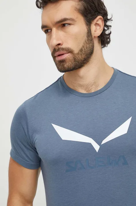Športové tričko Salewa Solidlogo s potlačou